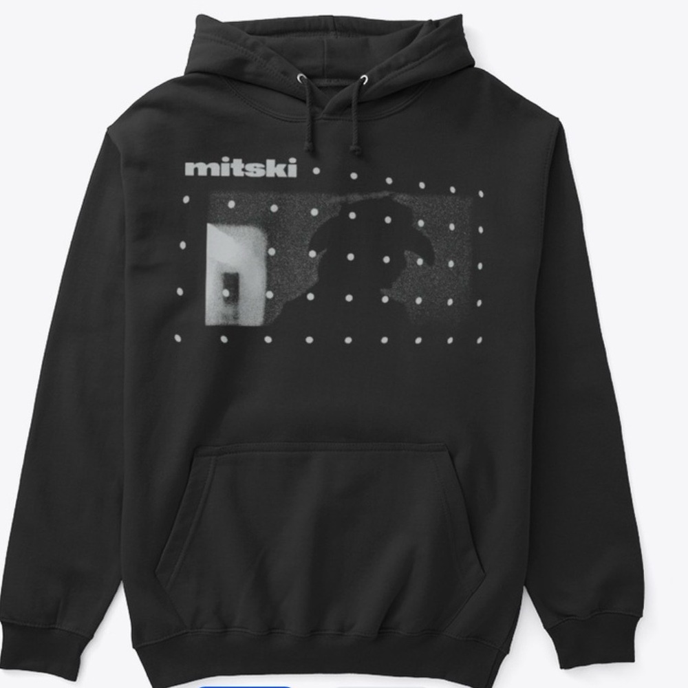 MITSKI Small black hoodie with front pockets, like new!